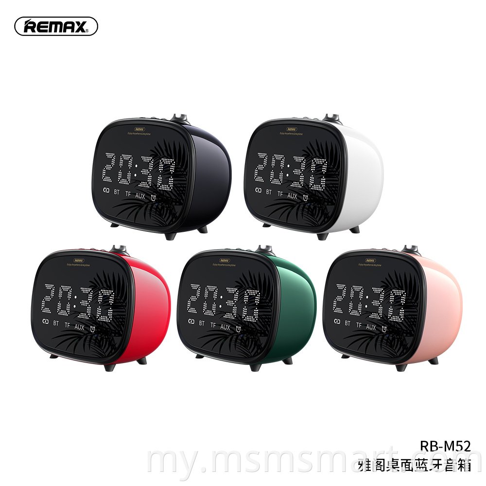 Remax RB-M52 New arrival အရောင်းရဆုံး metal wireless speaker များ